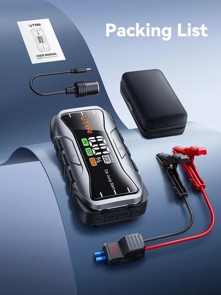 Зображення Пусковий автомобільний пристрій Jump Starter Utrai JS-10 6000A 12V 27000 mAh Бустер