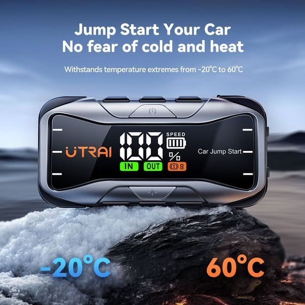 Зображення Пусковий автомобільний пристрій Jump Starter Utrai JS-10 6000A 12V 27000 mAh Бустер