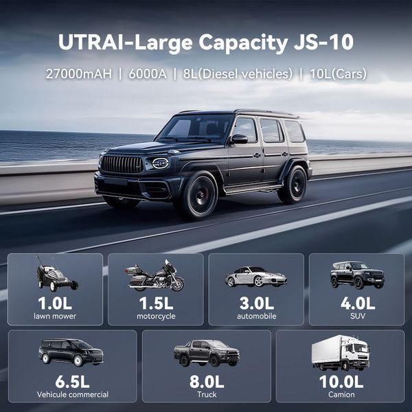 Зображення Пусковий автомобільний пристрій Jump Starter Utrai JS-10 6000A 12V 27000 mAh Бустер