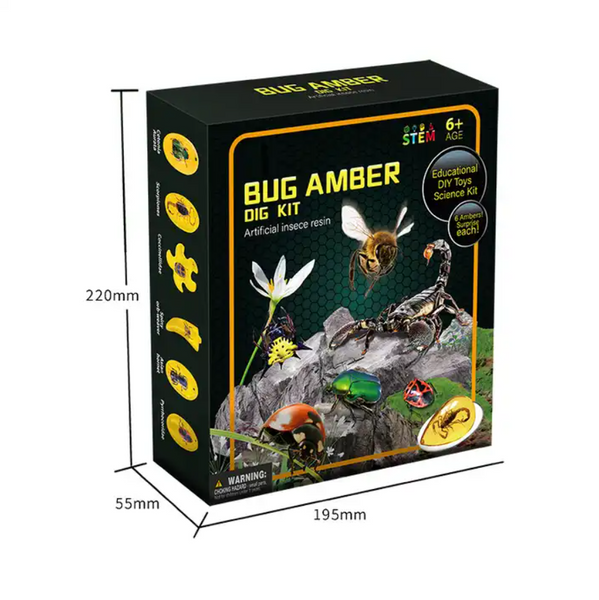 Археологічний набір для розкопок комах BUG AMBER