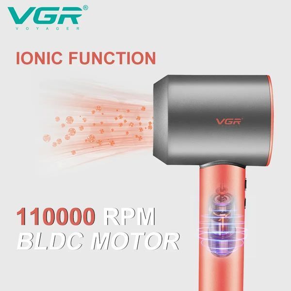 Профессиональный фен для волос VGR V440 110000 об/мин с диффузором и 3 насадками 3 температурных режима