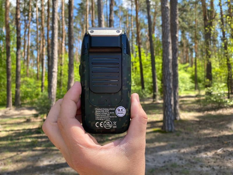 Зображення Професійна електробритва Шейвер Kemei Km-2027 Зелений