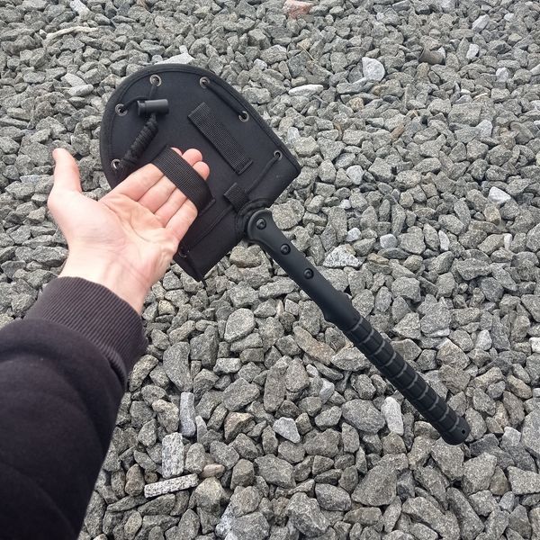 Картинка Лопата многофункциональная туристическая в чехле походная 52см SOG